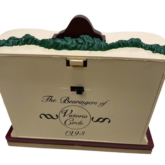 Hallmark 1993 Flickering Light Fireplace Table Top Display Bearingers Keepsake - Picture 6 of 11